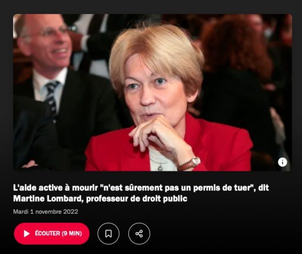 Martine Lombard sur France Inter pour « L’Ultime demande »
